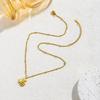 Chinese Style Titanium Steel "Fu" Necklace - Ruyi Abacus Clavicle Chain: Versatile, Elegant, Wealth-Attracting Design for Women
