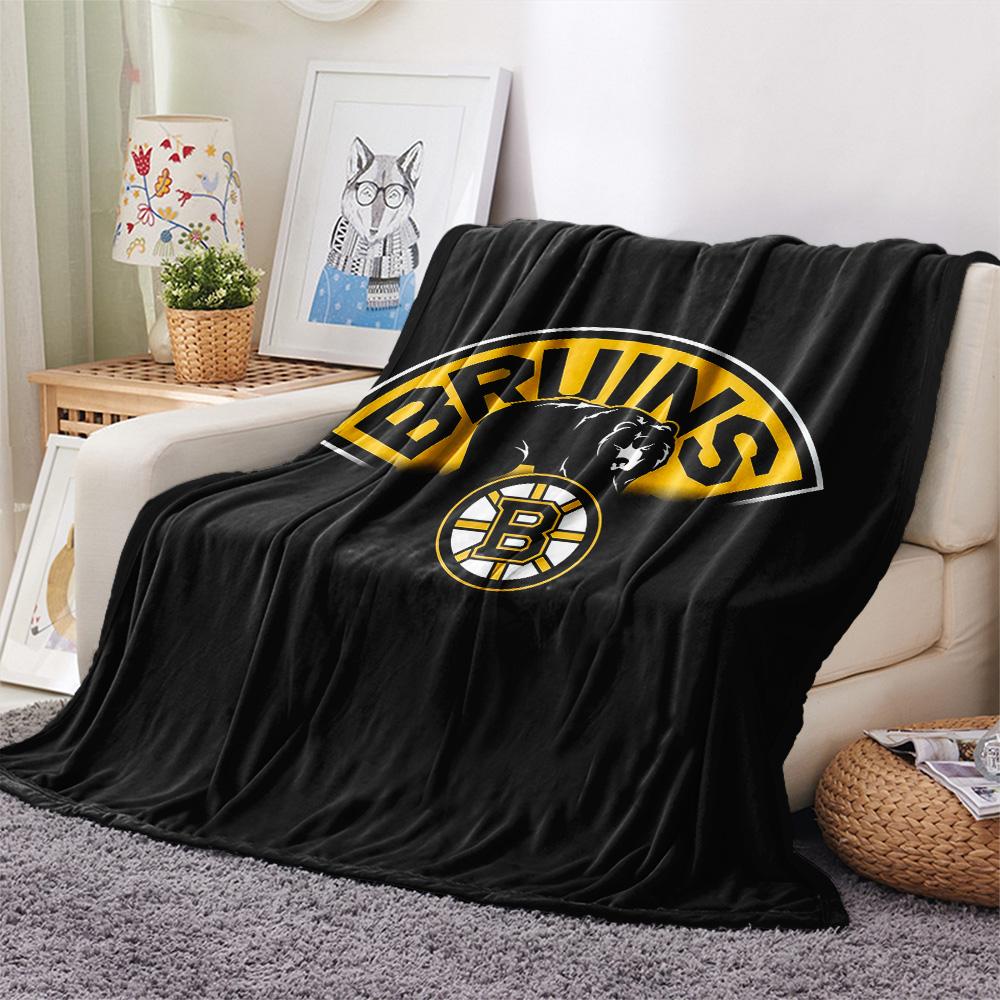 Boston Bruins2 Flannel Blanket, High quality Comfortable for All Seasons, Home Decor, Warmth and Comfort