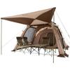 LOGOS Tradcanvas PANEL Double XL 71208003 5 Person Tent Family Tarp Tent Set-BB
