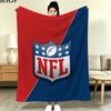National Football League Print Flannel Blanket, High Quality Comfortable for All Seasons, Home Decor, Warmth and Comfort, Perfect for Christmas Gifts