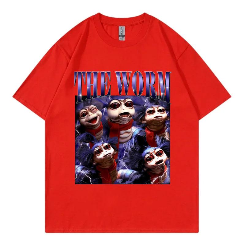 

Marcus The Worm Funny Meme T-shirt Unisex Women Fashion Vintage Short Sleeve T-shirts Summer Casual Loose Cotton T Shirt Streetwear S