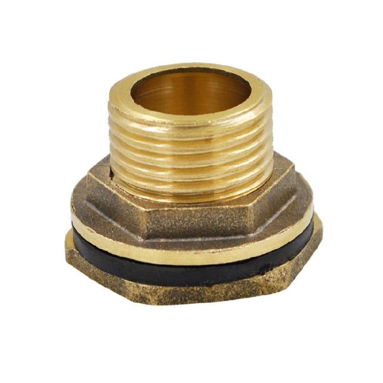 Rustproof Brass Threaded Adapter For Rainwater Tanks Barrels Container Water Tap Connector 1/2 3/4" 1''
