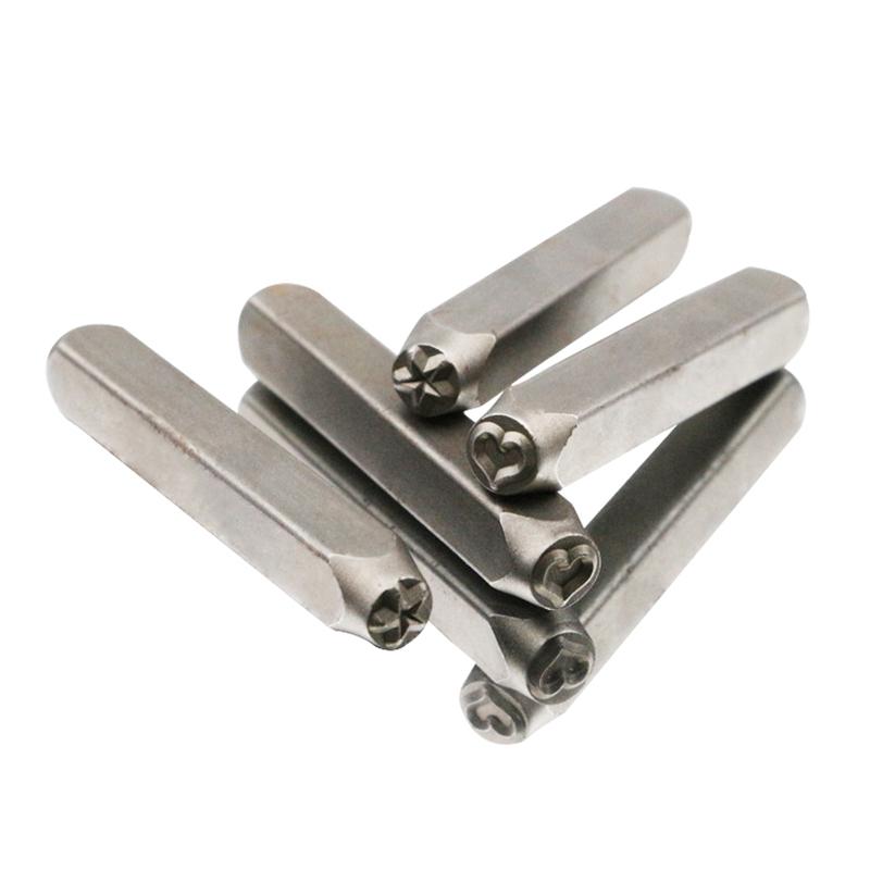 1pc Star Steel Die Metal Stamping Tool 2/3/4/5/6/8mm Five-pointed Star Punch Tools DIY Jewelry Leather Rating Plate LOGO Stamp