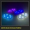 Lumină LED compactă reîncărcabilă USB pentru mașină cu activare magnetică la atingere și iluminare multicoloră