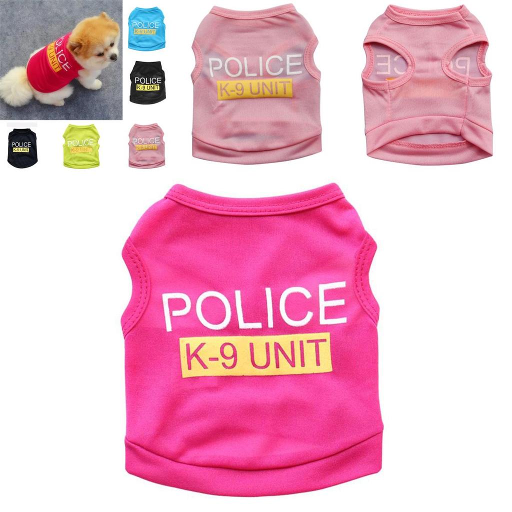 Lightweight Pet Dog Shirt With Polyester Material And English Text For Summer Casual Wear