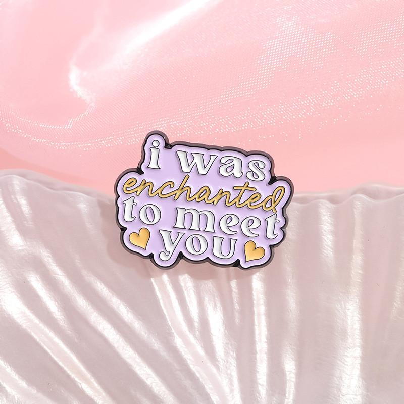 Colorful Creative Letter Shaped Metal Brooch Ideal For Fashion Accessories For All