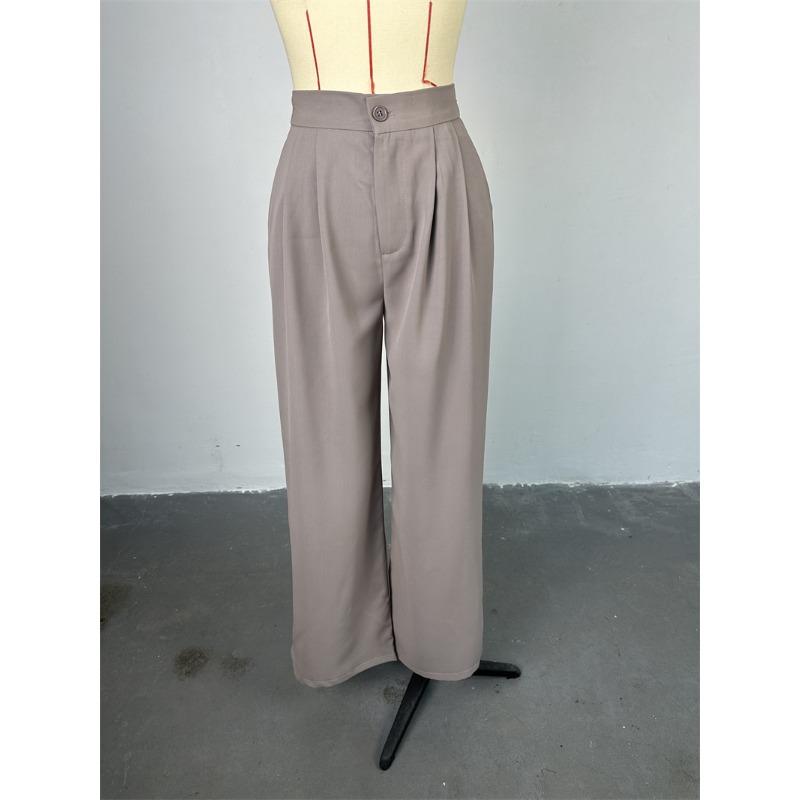 Women's V-Neck Sleeveless Vest Vest Draped Wide Leg Western Pants Casual Suit