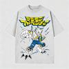 Unisexs Digimon Garurumon Anime TShirt pure Cotton JI KING OF WARRIORS Graphic Print for Casual Otaku Daily Streetwear Campus