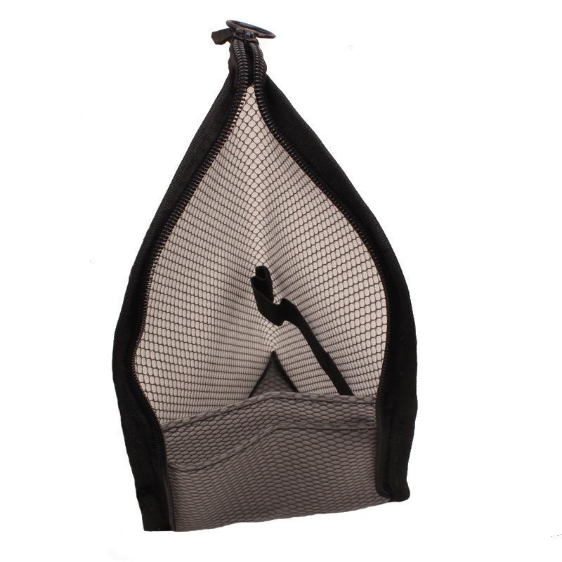 

Stand Cosmetic Bag for Women Clear Zipper Mesh Makeup Bag Female Makeup Brush Holder Organizer Travel Pouch Portable Storage Bag чёрный