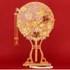 Tassels Phoenix with Pendant Handheld Bridal Group Fan Hand Bouquets Chinese Fan Embroidery Fan