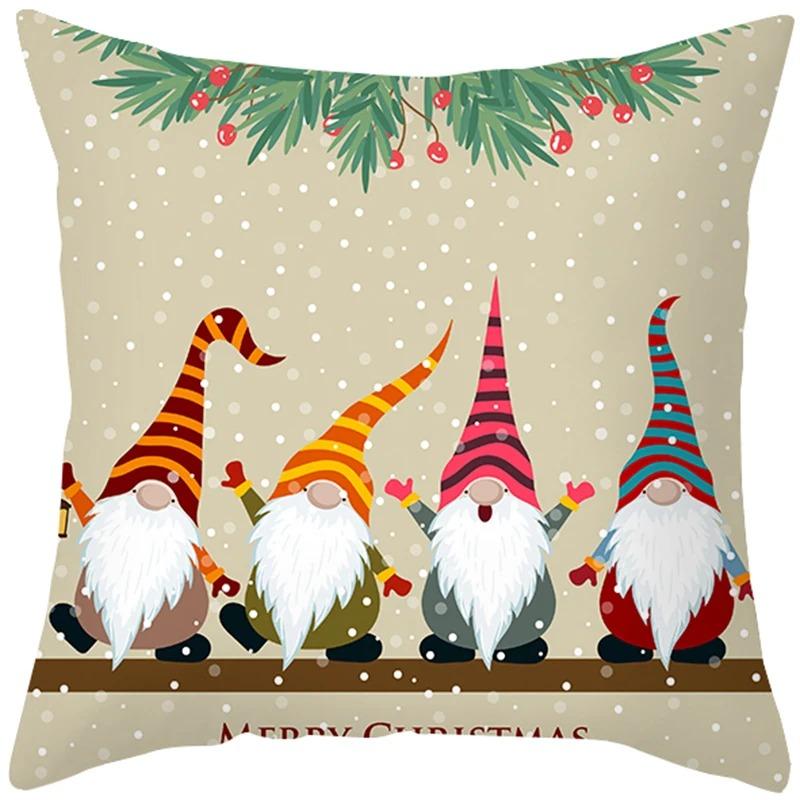 Povlaky na polštáře s vánoční tématikou Autodoplňky Kancelář Santa Claus Pohovka do obývacího pokoje Domácí povlaky na polštáře