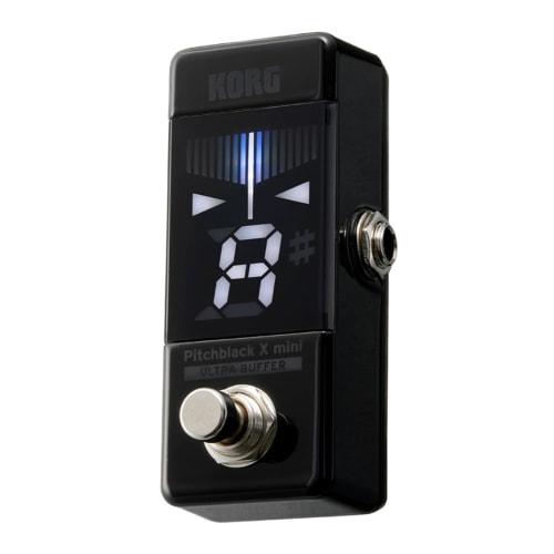 KORG Pitchblack X Mini Pedal Tuner for Guitar/Bass, Compact, Space-Saving, }0.1 Cent Accuracy, Ultra Buffer, Strobe Tuning, PB-X-MINI