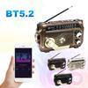 Portable FM AM SW Radio Solar Hand Crank Rechargeable Outdoor High Sensitivity Radio Receiver With Flashlight Emergency Radio