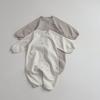 Spring Baby Cotton Letter Embroidery Long-Sleeve Romper