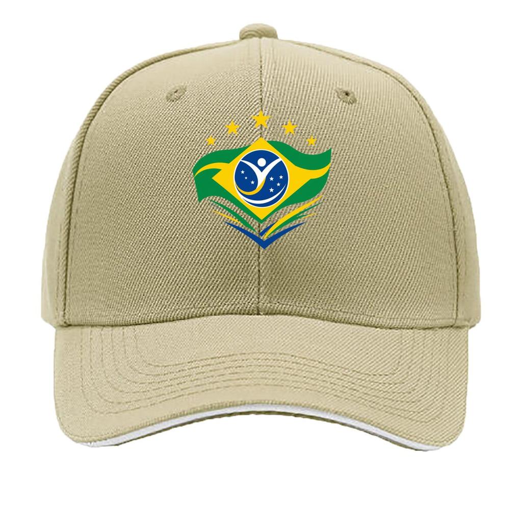 Brazil Pride Stars Flag Emblem Sandwich Baseball Cap Sun Cap Outdoor Workouts Hat