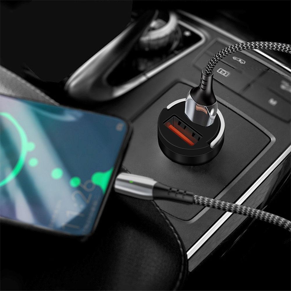 1pc Car Charger Fast Charging Type C Adapter USB Car Phone Charger Hub Cap For VW Jetta Golf Beetle CC EOS GTI R32 Accessories EI1