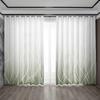 2PC Home Decoration Curtains With Light Gradient Lines And Rod Pocket Curtains, Kitchen, Coffee Shop, Living Room, Balcony, Gard