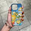 Custodia per Telefono Cartone Animato The S-Simpsons Per IPhone 11 12 13 14 15 16 17 Pro Max Plus Bordo in Silicone Ondulato