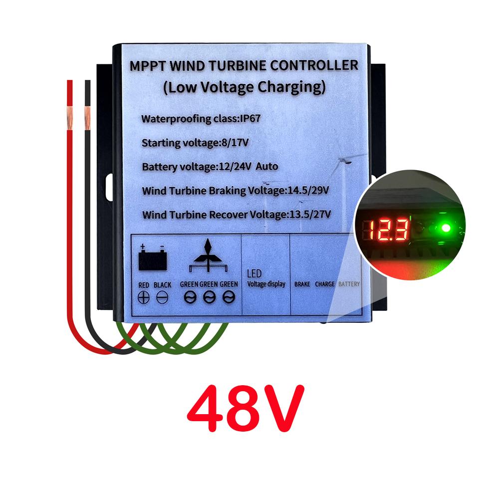 12V 24V 48V Wind Turbine Charge Controller 600W 800W MPPT Low Wind speed booster Charging Regulator Generator Charger