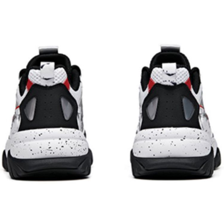 ANTA Women's Retro Chunky Dad Shoes White Black Red 922027033-4