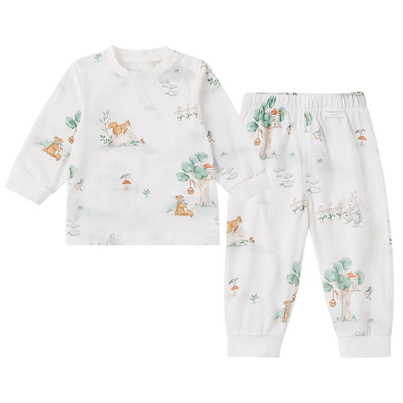 All-cotton Baby & Toddler Long-Sleeve Home Wear Set