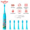 Children Sonic Electric Toothbrush Colorful Cartoon For Kids USB Rechargeable Soft Automatic Waterproof With Replacement Head