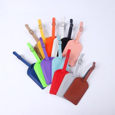 Etichetta ID per Bagaglio in Pelle Anti-Perdita con Porta Carta d'Imbarco