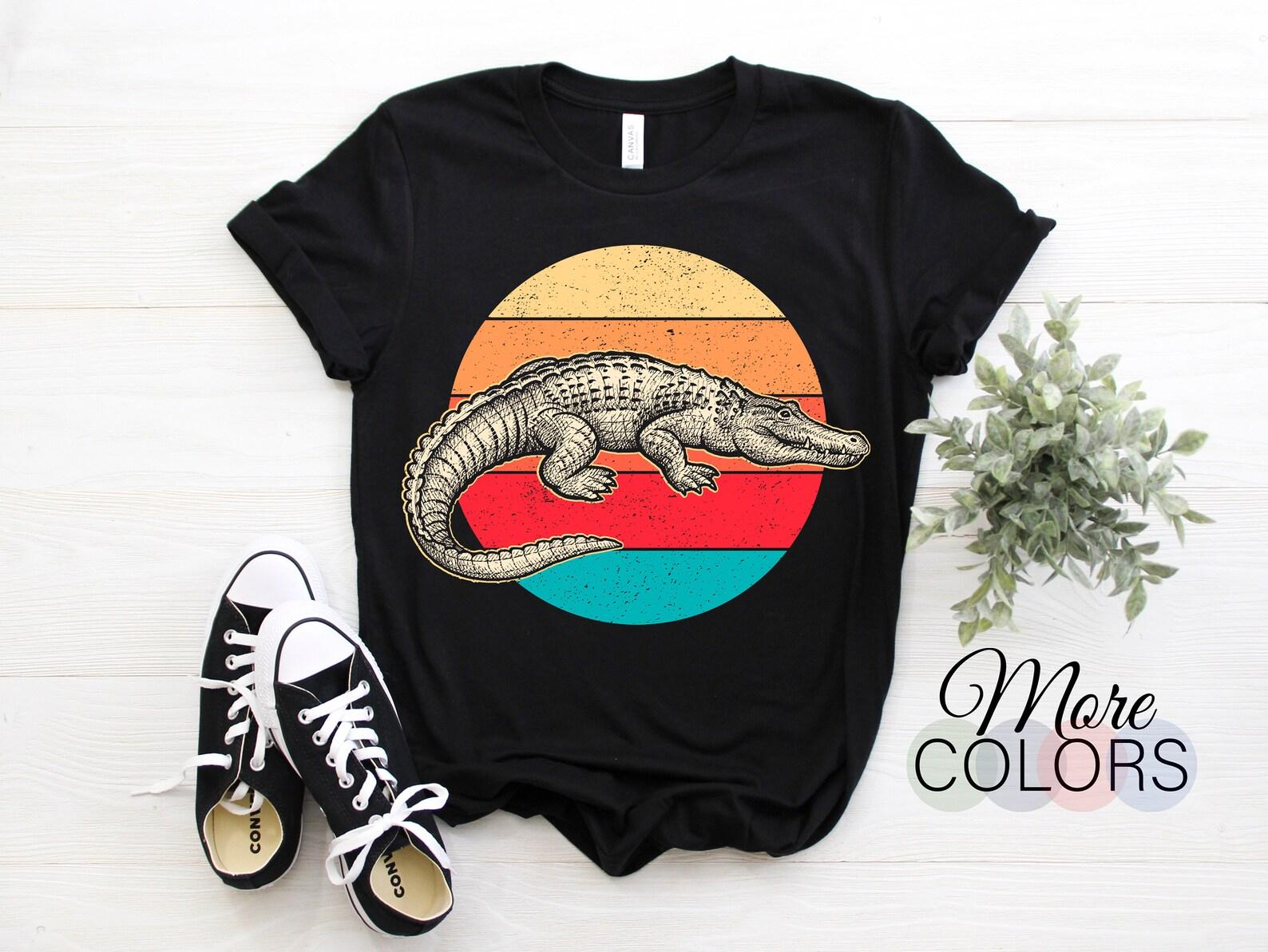 Crocodile Alligator Crocodiles Gator T-Shirt, Reptiles Animals Lover Gift, Vintage Retro Zoo Zookeeper, Cool Funny Costume Present TShirt 140