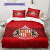 Sunderland AFC  Pattern Bedding Quilt Set  Home Decoration  Gift (1 * Duvet Cover + 2 * Pillowcase  Without Core)