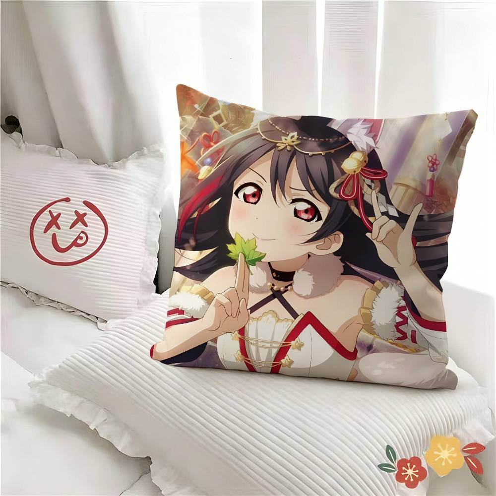 pc Yazawa Nico Love Live School Idol Pillow Case Fashion Square Pillowcase Bedroom Sofa Room Ins Decoration Leisure 40x40cm