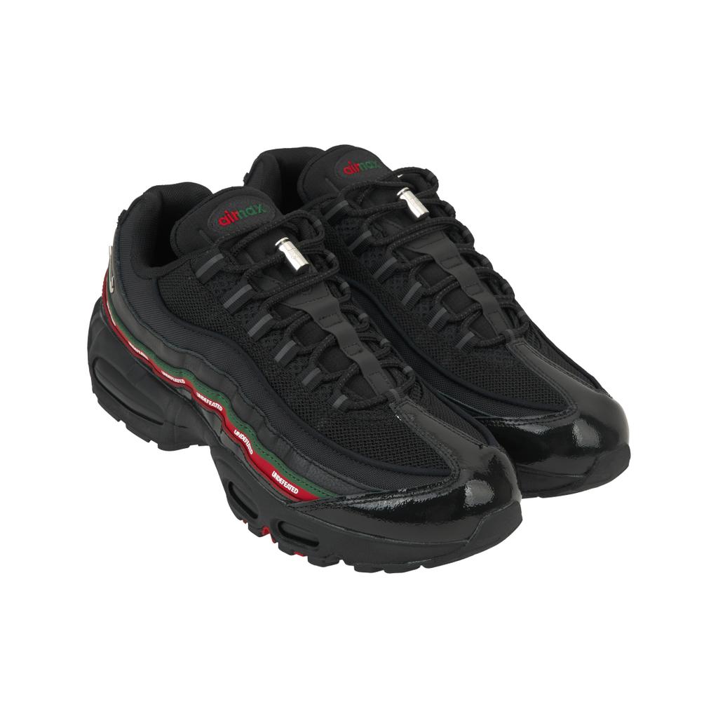 נעלי סניקרס יוניסקס שחורות Undefeated x Nike Air Max 95 כסף-מטאלי ירוק-ערוץ אדום-ספורט IB4453-001