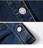 2025 Women's Blue Retro Denim Stand Collar Jacket - Spring & Autumn Casual Fashion (LU8930)