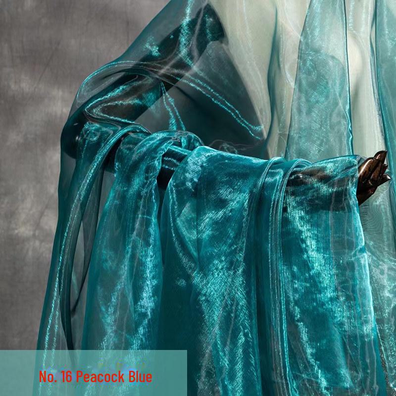 Two-Tone Encrypted Fantasy Organza: Stage Costumes, Wedding Decor, and Handmade Kindergarten Fabric