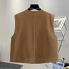 Ta Chi Women's Single-Breasted Loose Fit Vest