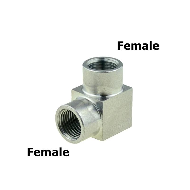 304 Stainless Steel Pipe Fitting Tee Elbow 4 Way 1/8 1/4 3/8 1/2 Female Male Thread High Pressure Air Adapter Coupler Connector