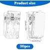 30 Pcs Adhesive Clips for Hanging, Self-Adhesive Clip Wall Tapestry Clips Sticky Clip Small Hanging Spring for Posters & Home Office Clear
