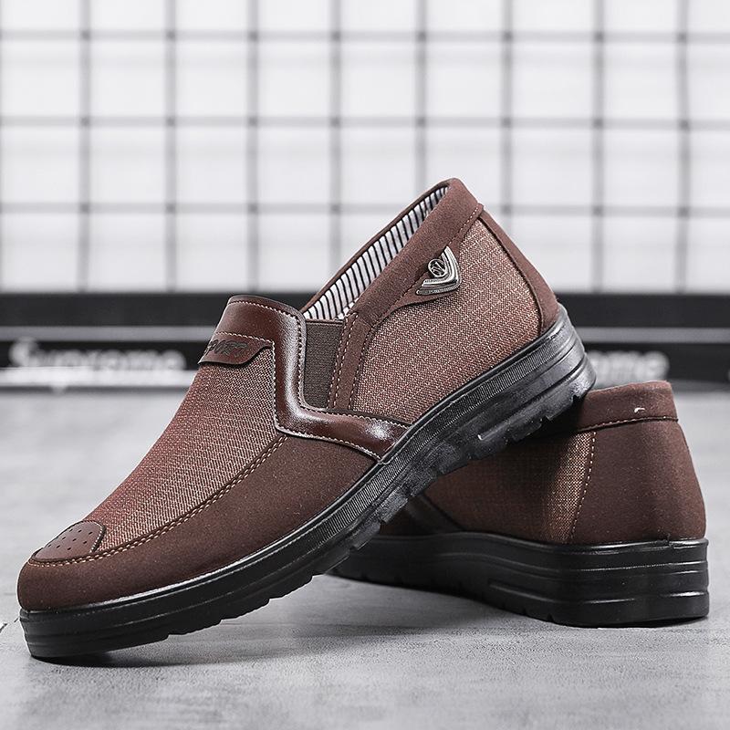 Fashion New Spring Canvas Men Loafers Shoes Slip On Casual Shoes Fashion Summer Breathable Soft Flat Driving Shoe  2025 Hjk8