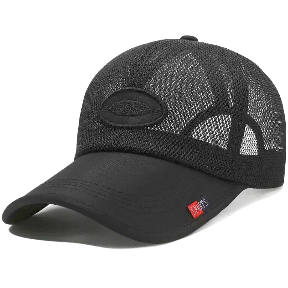 New Style Unisex Long-Brim Mesh Baseball Cap Breathable Sun Protection Trucker Hats For Men Female Outdoor Hiking Sports Caps