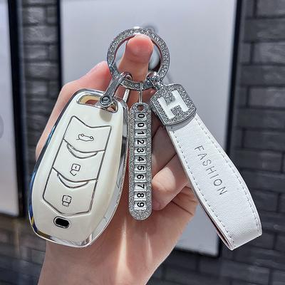 TPU Auto Fernbedienung Schlüsselhülle Abdeckung Schutzschale Anhänger für Dongfeng Fengguang Seres 3 Evolute I-Space I-Pro Dfsk Landian E5 Plus 5