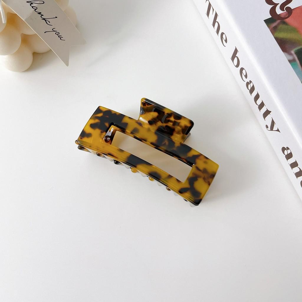Handmade Acetate Hair Claw Clip Stylish Square Hair Accessory For Teens And Girls