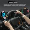 2X Car Auto Suede Steering Wheel Booster Anti-slip Cover Floral Print Universal