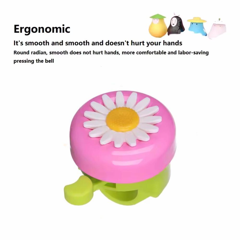 Multi-color Kids Bicycle Bell Daisy Flower Bike Bell Children Cycling Warning Alarm Loud Safety Cycling Handlebar Accessories