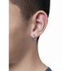 2025 European and American Fashion Men's Earrings Niche Design Light Luxury High-End Earrings for Women Trendy Round Ear Hoops Ear Rings