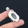 Womens Day Deal 925 Silver Oval Solar Moss Agate Stone Wedding Pendant Jewelry