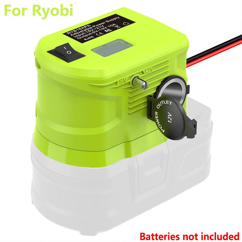 

18V to12V Step Down Converter For Ryobi18V Li-ion Battery Power Wheel Adapter Voltage Reducer Transformer with Cigarette Lighter