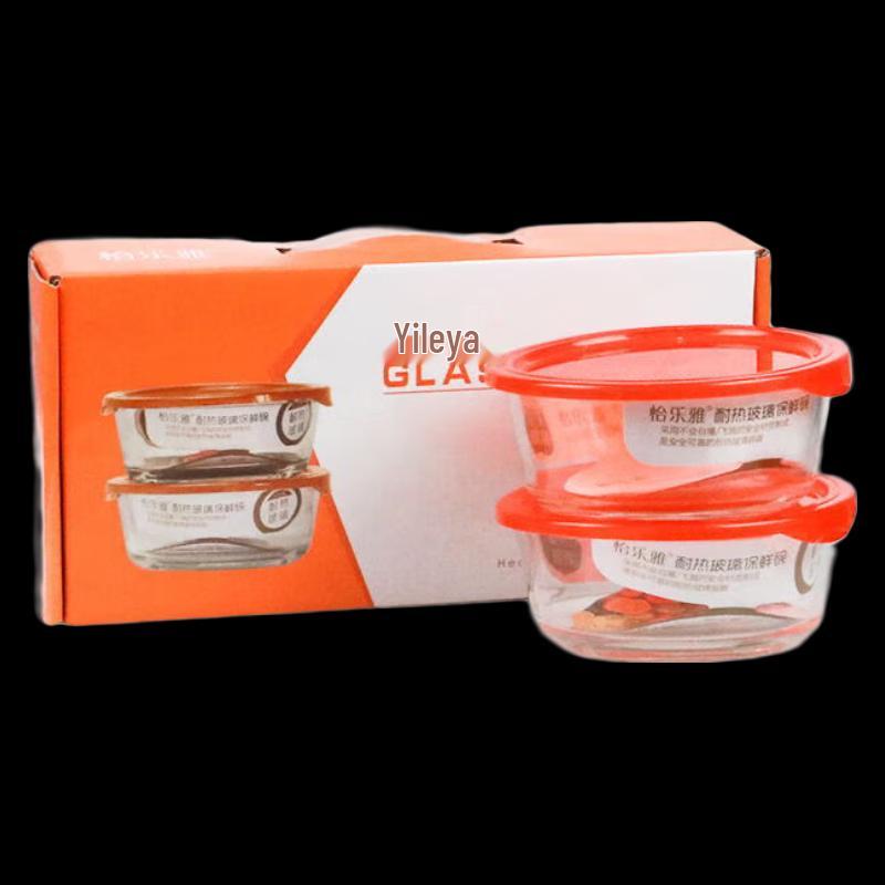 YiLeYa Heat-Resistant Glass Food Storage Bowls