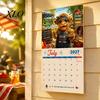 Papier Monats-Wandplaner 2027 Lustiger Hochlandrind Kalender, Niedliches Bauernhoftier 12 Monate Dekorativ für Zuhause Schottische Hängende Rustikale Dekoration Kunst