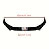 Car Front Bumper Lip Spoiler Splitter Front Bumper Lip Chin Spoiler Bodykit Tuning For Volkswagen For Scirocco MK3.5 R 2015-2025