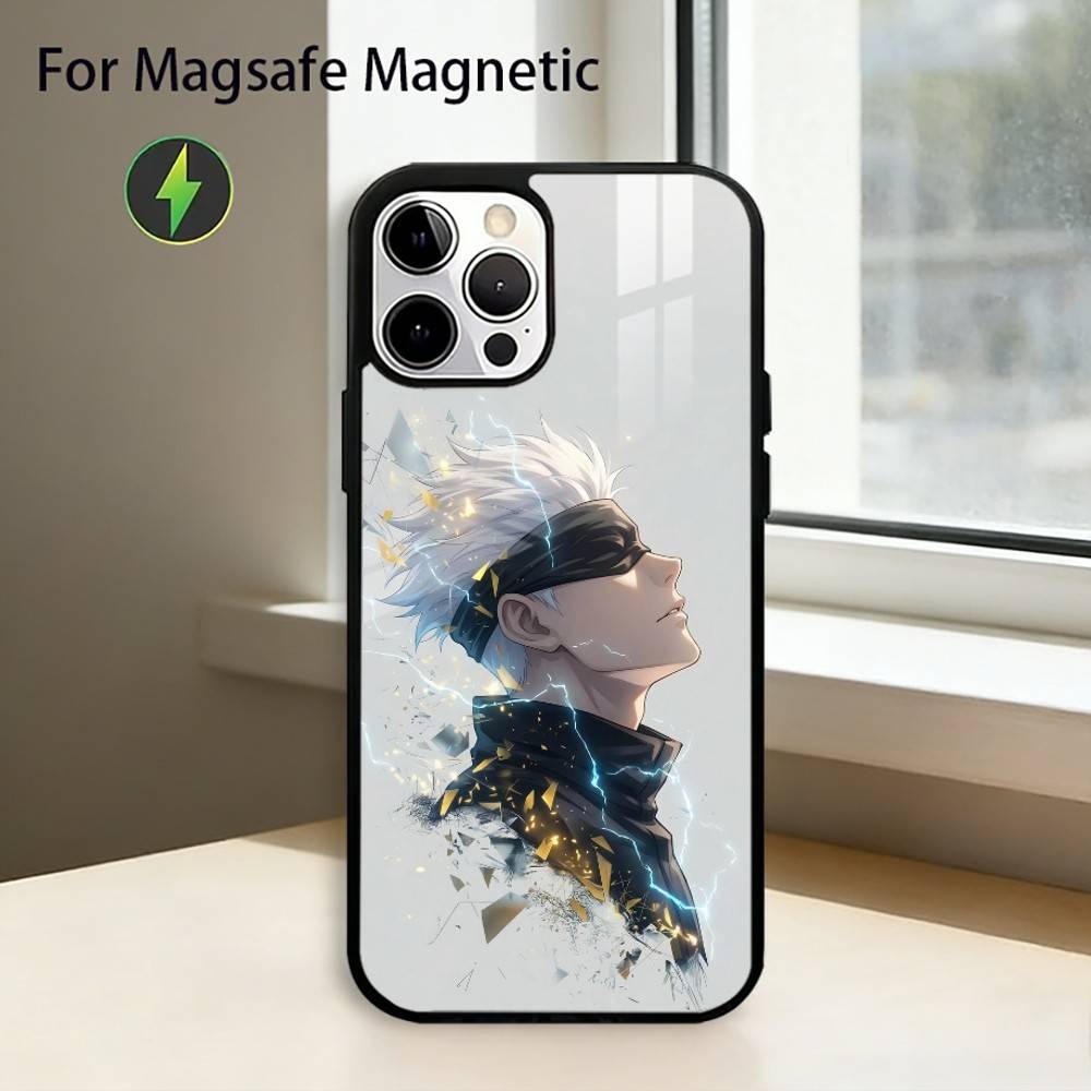 J-Jujutsu Kaisen Anime Phone Case For iPhone17,16,15,14,13,12,11 Plus,Pro Magnetic For Magsafe Wireless Charging