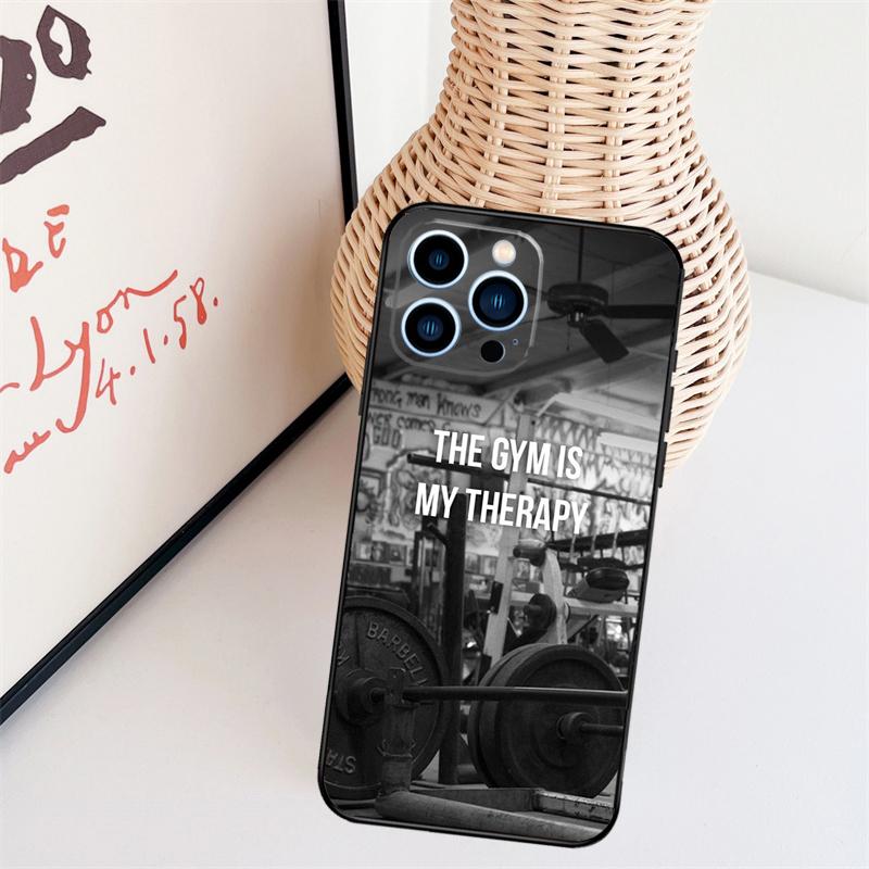 Bodybuilding Gym Fitness Phone Case For iPhone 16 Pro Max 15 14 13 11 12 17 Pro Max mini 15 16 Plus 16e 17 Air Cover